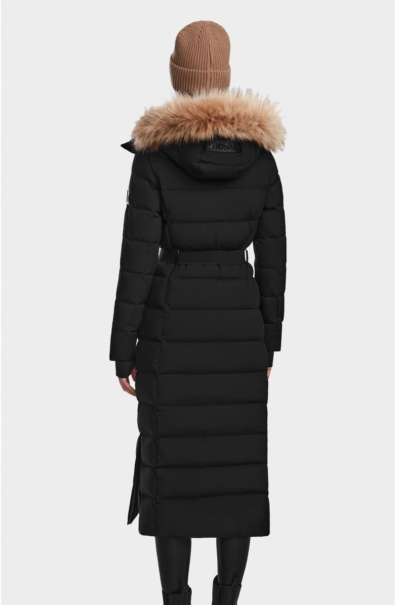Rudsak Elsie Matte Long Quilted Down Puffer, Alternate, color, Black