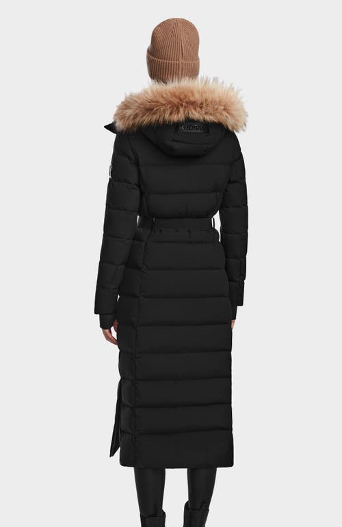 Rudsak Elsie Matte Long Quilted Down Puffer In Black
