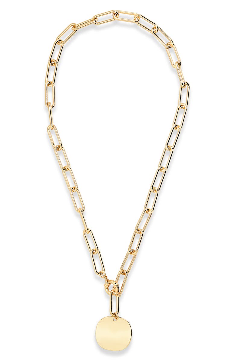 Nordstrom Paper Clip Chain Pendant Necklace, Main, color,