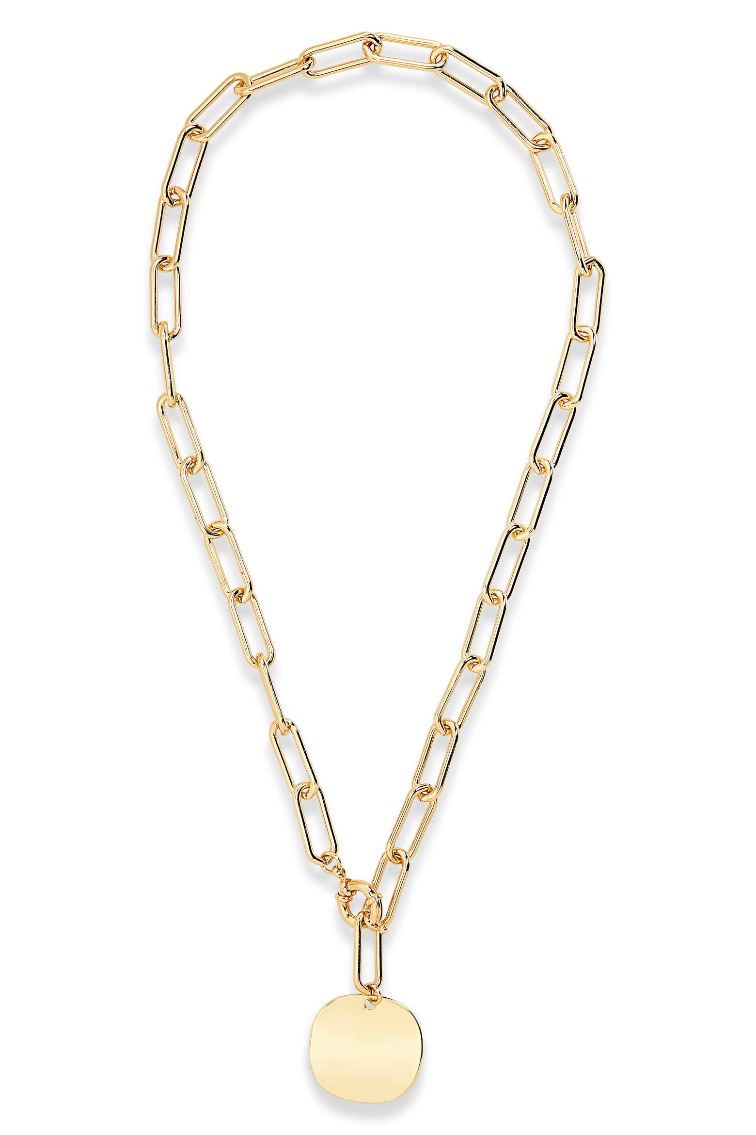 Paper Chain Coding Nordstrom Paper Clip Chain Pendant Necklace (Women) | Nordstrom