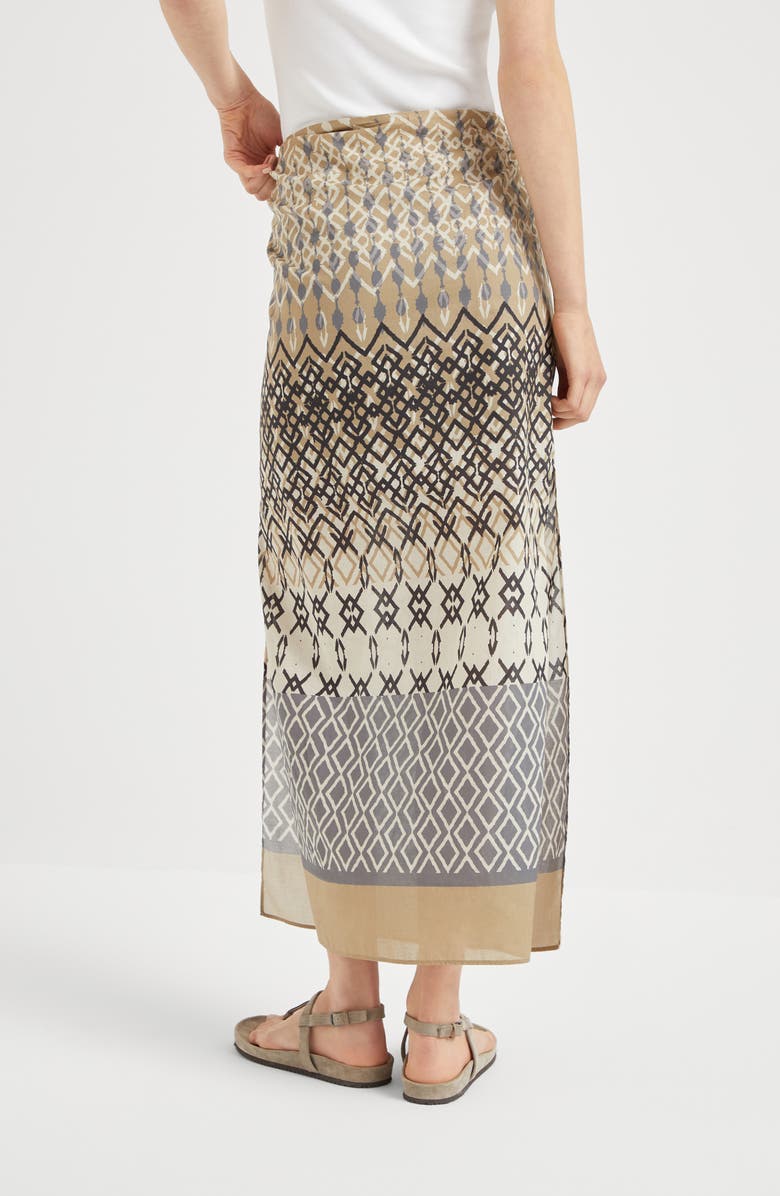 Brunello Cucinelli Sarong skirt, Alternate, color, 