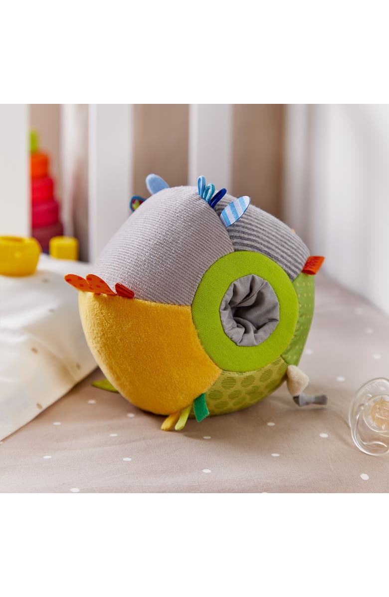 HABA Soft Sensory Ball Discovery Toy - Plush Baby Tag Toy with Rattle, Alternate, color, 