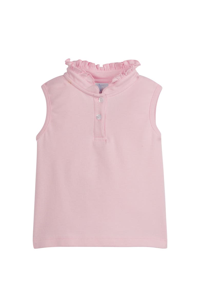 Little English Kids' Sleeveless Hastings Polo, Main, color, Light Pink Stripe
