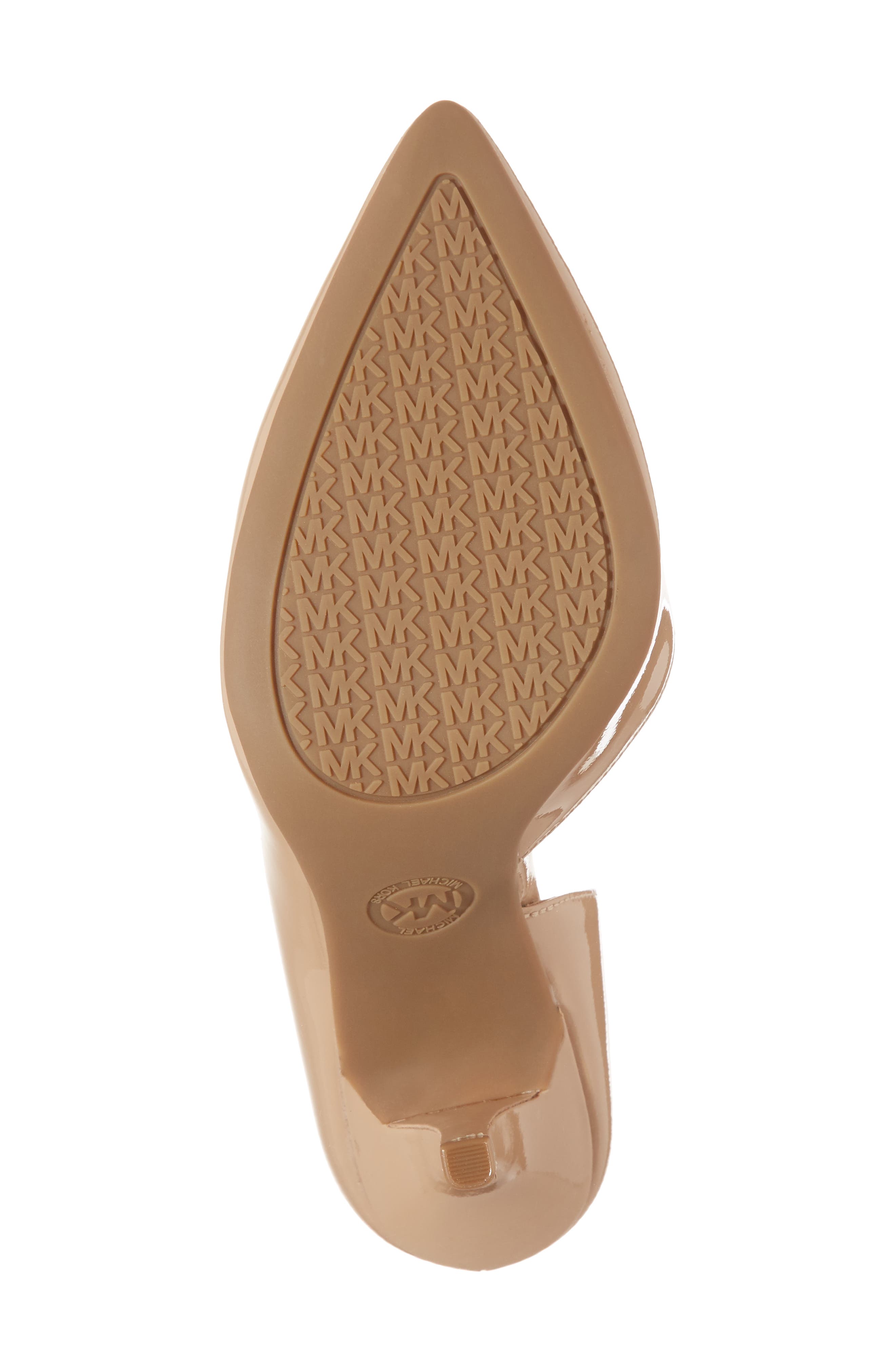 'Nathalie Flex' Half D'Orsay Pump, Alternate, color, TOFFEE PATENT LEATHER