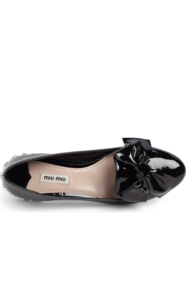Miu Miu Bow Flat, Alternate, color,