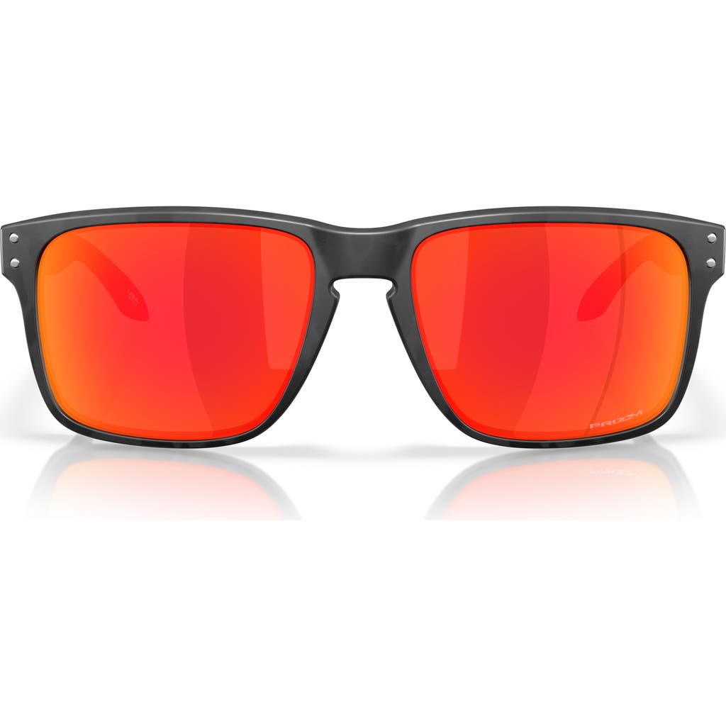 Oakley Prizm™ Grey Everyday 61mm Rectangular Sunglasses In Black