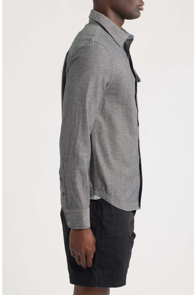 Tradesman Chambray Button-Up Shirt, Alternate, color, OBSIDIAN SOLID