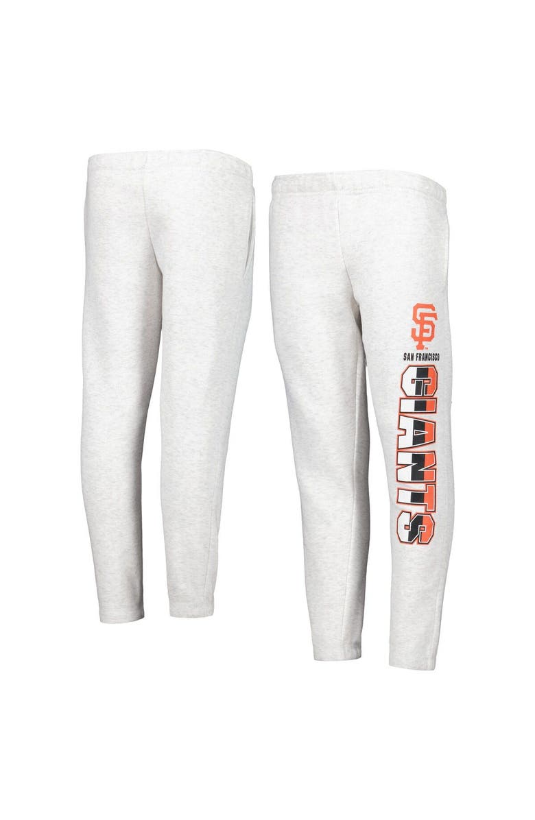 Outerstuff Youth Ash San Francisco Giants Game Time Fleece Pants, Main, color, Ash