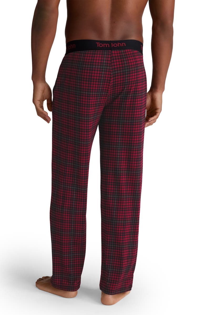 Tommy John Second Skin Pajama Pants, Alternate, color, Rhubarb Flannel