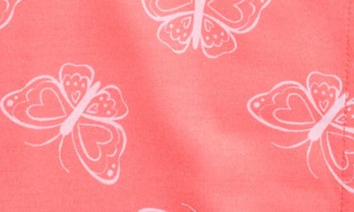 Nordstrom Kids' Print Two-piece Short Pajamas In Orange