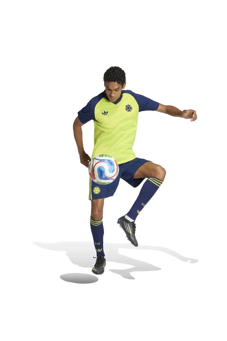 Men's adidas Yellow Colombia National Team 2026 Pre-Match Top, Alternate, color, Yellow