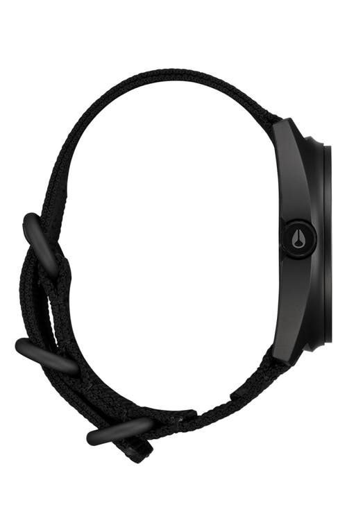 Nixon Clutch Webbing Strap Watch, 42mm In Black