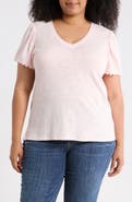 Caslon® Scallop Trim T-Shirt