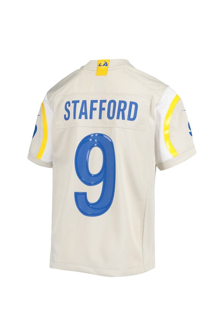 Youth Nike Matthew Stafford Cream Los Angeles Rams Game Jersey, Alternate, color, Cream