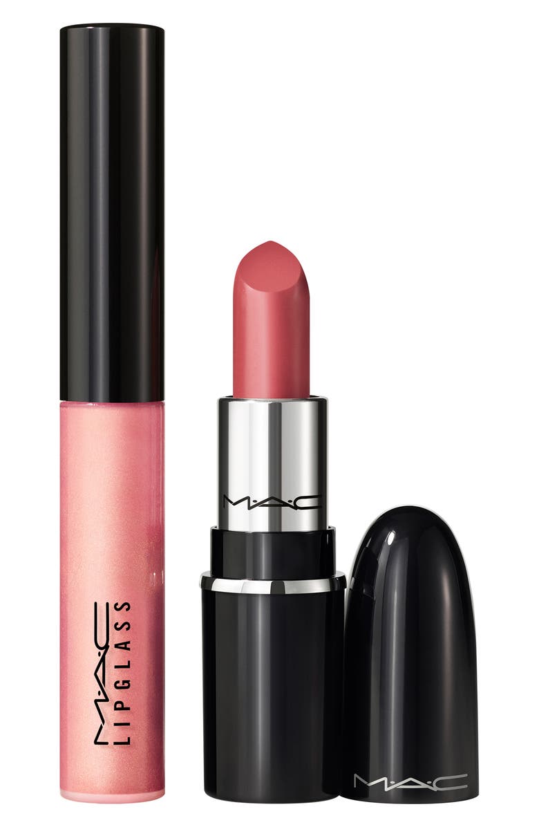 MAC Cosmetics Cosmic Kiss Mini Lip Gloss & Lipstick Gift Set $31 Value, Alternate, color,