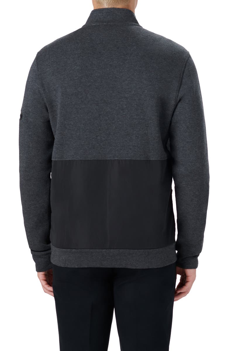 Bugatchi Quarter Zip Sweatshirt, Alternate, color,