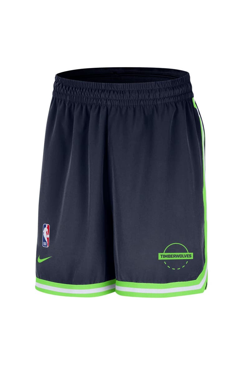 Men's Nike Navy Minnesota Timberwolves Authentic Practice DNA Woven Performance Shorts, Alternate, color, Navy