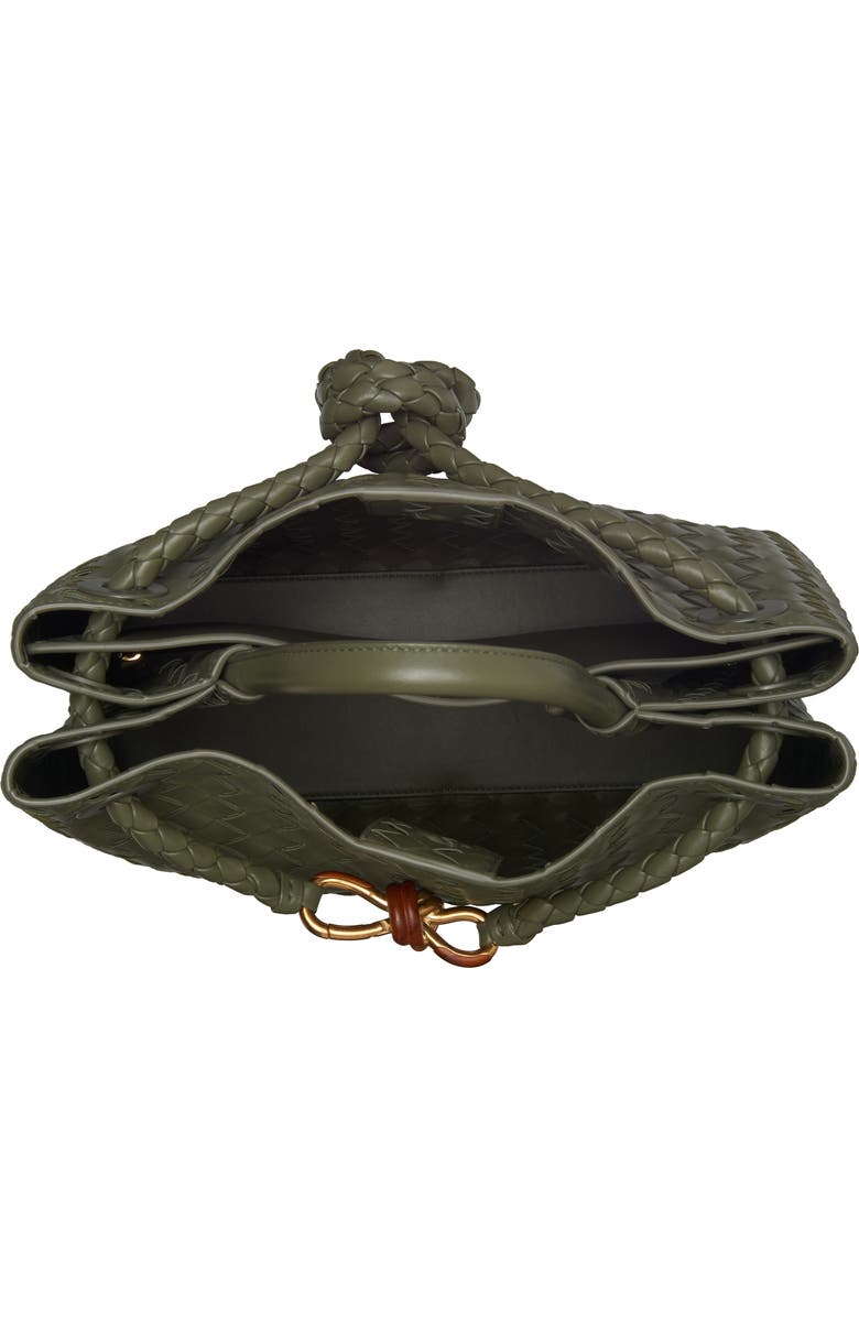 Bottega Veneta Medium Andiamo Intrecciato Leather Shoulder Bag, Alternate, color, 3272 Pickle-Mb-Rhum-Pic