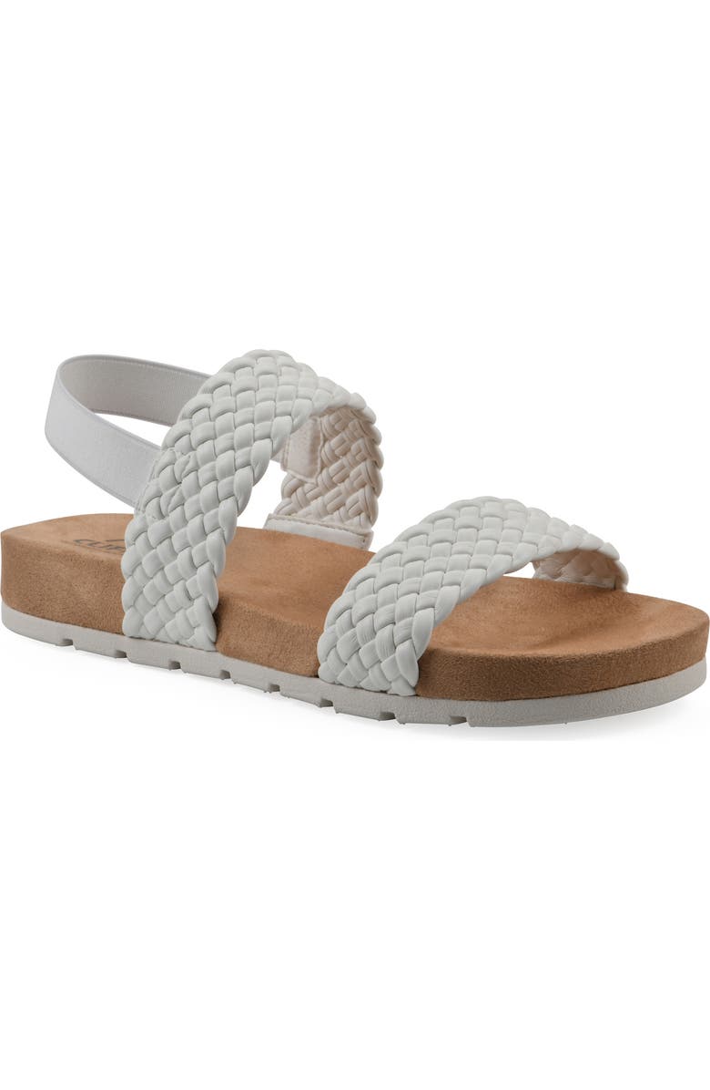 CLIFFS BY WHITE MOUNTAIN Treat Slingback Sandal, Main, color, White Smooth