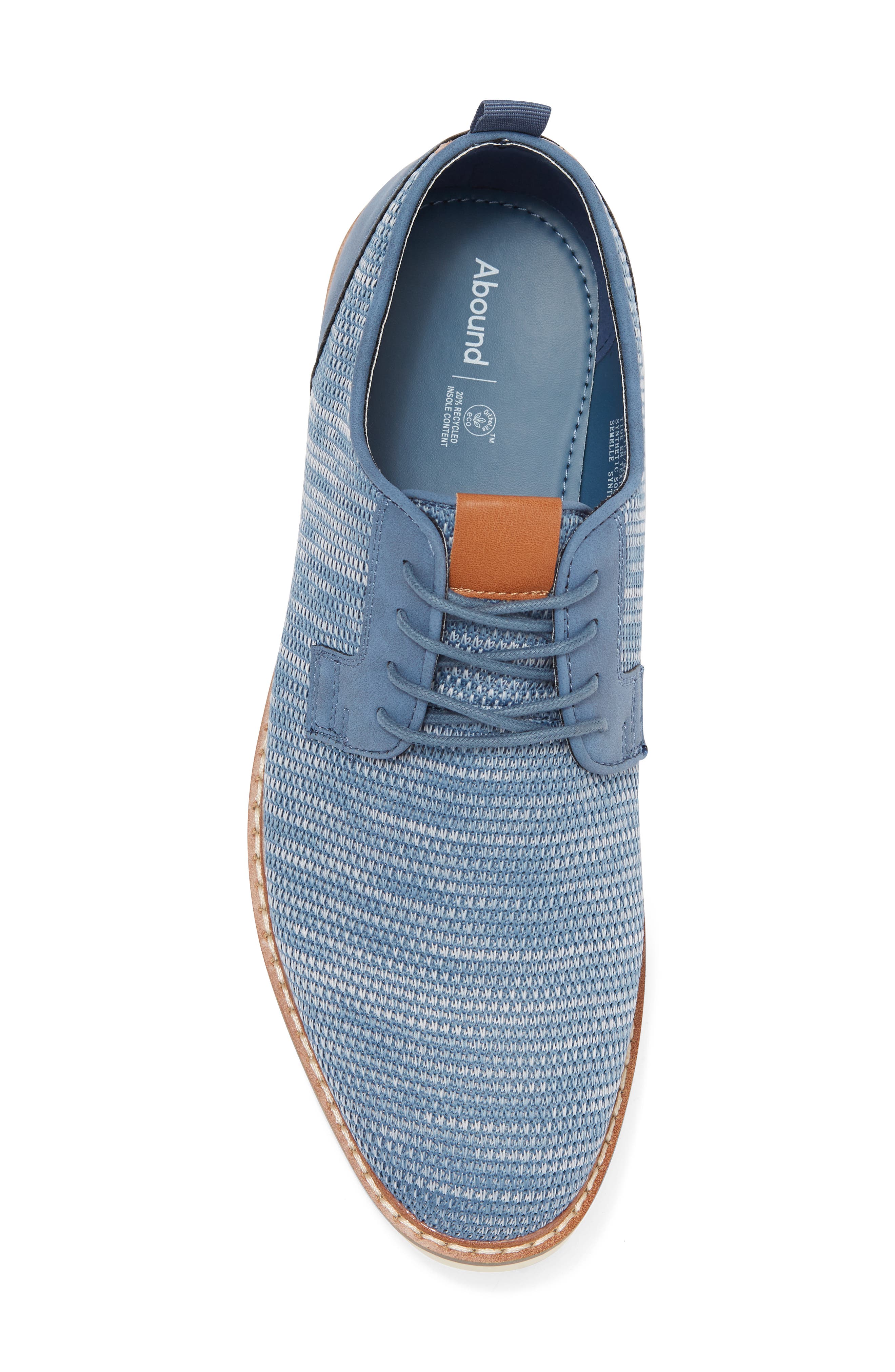 Sheridan Knit Lace-Up Derby, Alternate, color, BLUE LIGHT