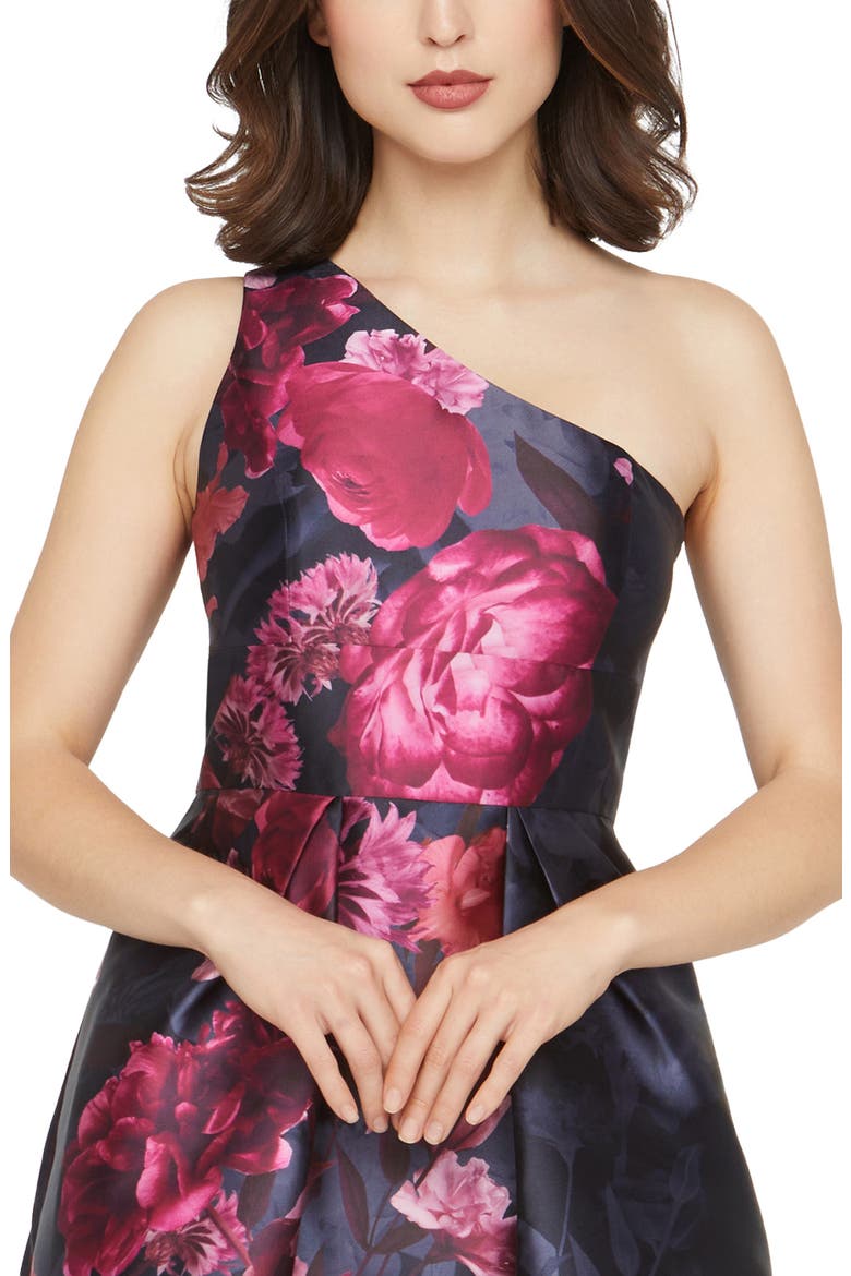 Dianna One-Shoulder Evening Gown, Alternate, color, DARK TWILIGHT MULTI