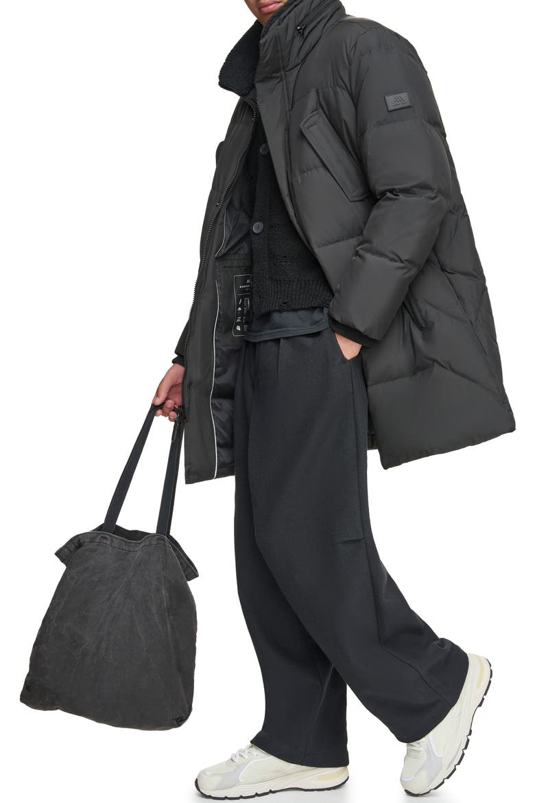 Valcour Water-Resistant Puffer Coat, Alternate, color, BLACK