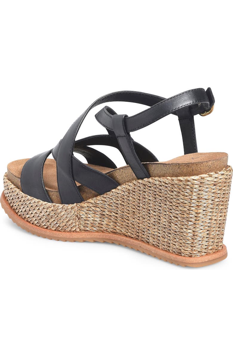 Söfft Devyn Slingback Espadrille Platform Wedge Sandal, Alternate, color, Black
