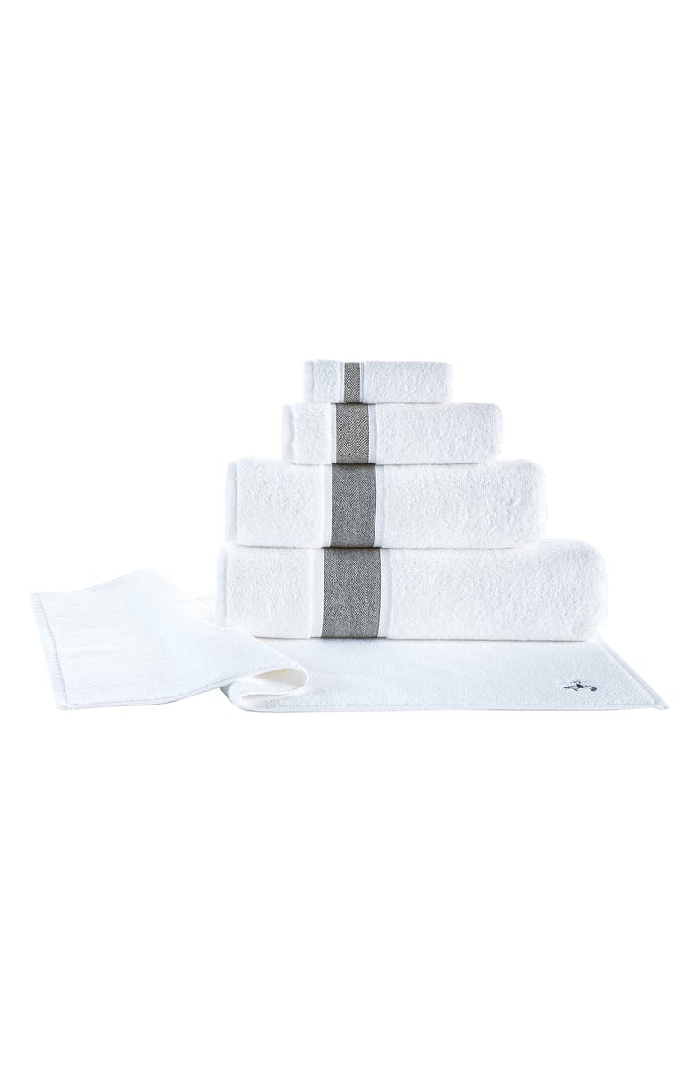Brooks Brothers Ottoman Rolls Bath Mat, Alternate, color, White
