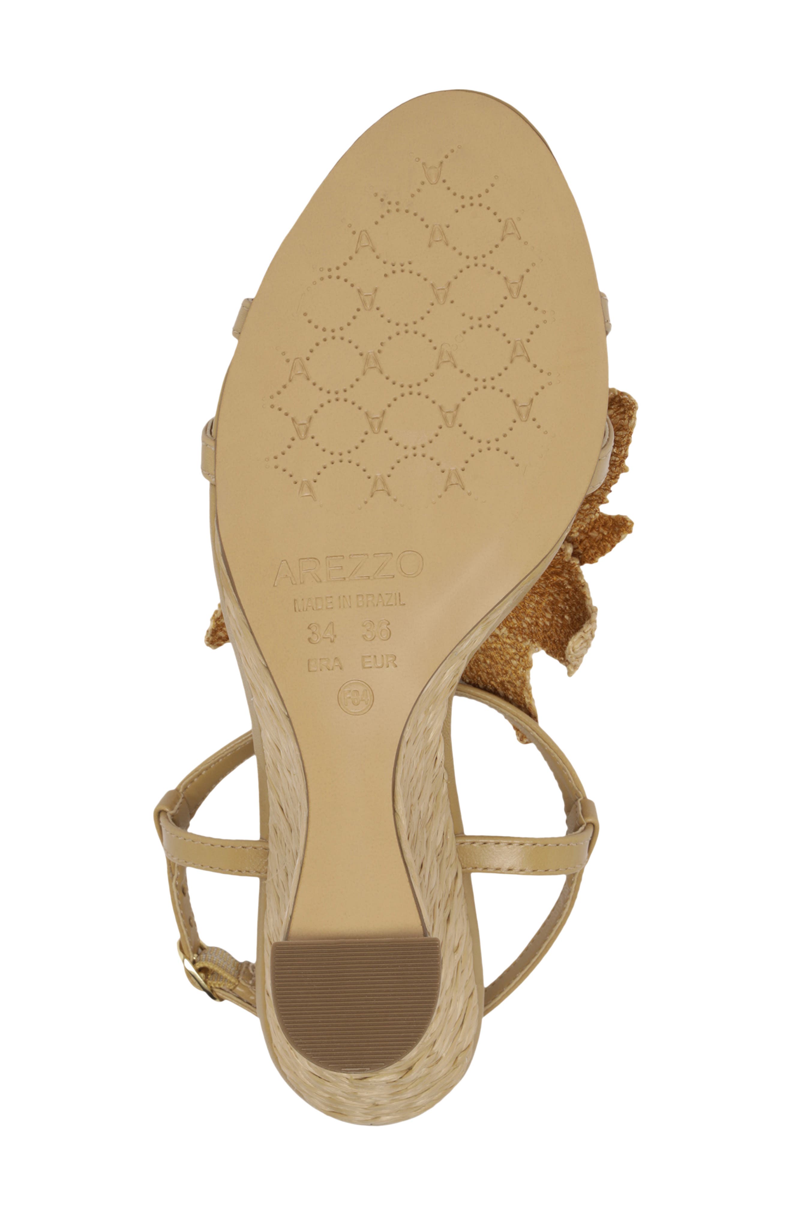 Arezzo Cali Wedge Sandal, Alternate, color, Caramel Sun