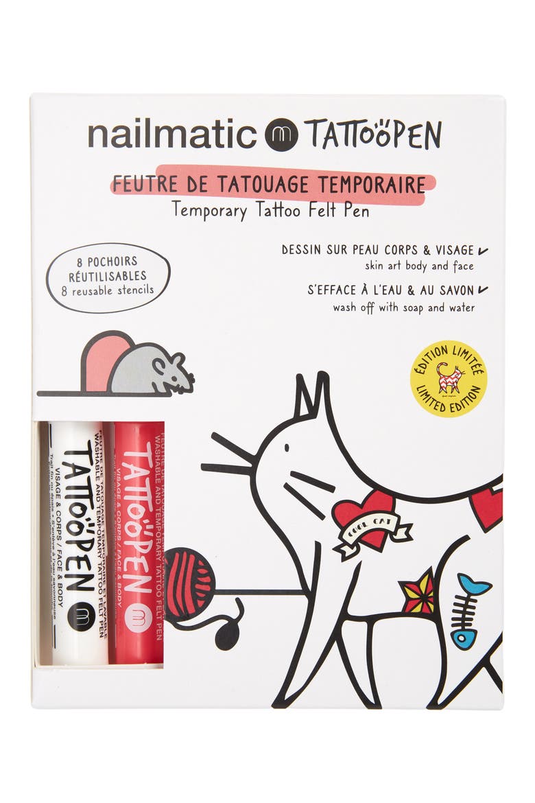 Tattoo Pen Set For Kids, Main, color, ASST