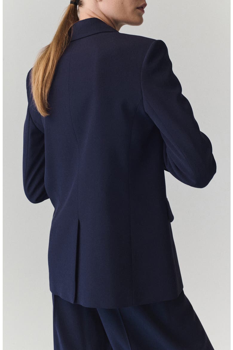 One-Button Blazer, Alternate, color, COOL PURPLE