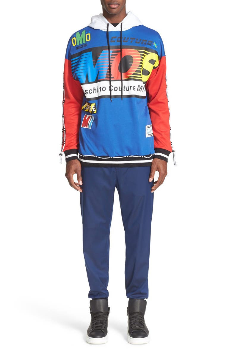 Graphic Hoodie, Alternate, color, BLUE