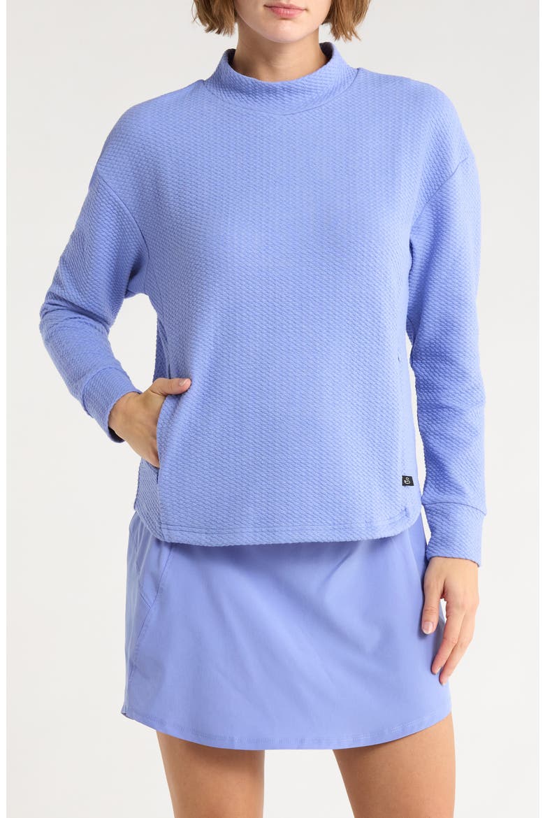 Paige Mock Neck Knit Top, Main, color, IRIS