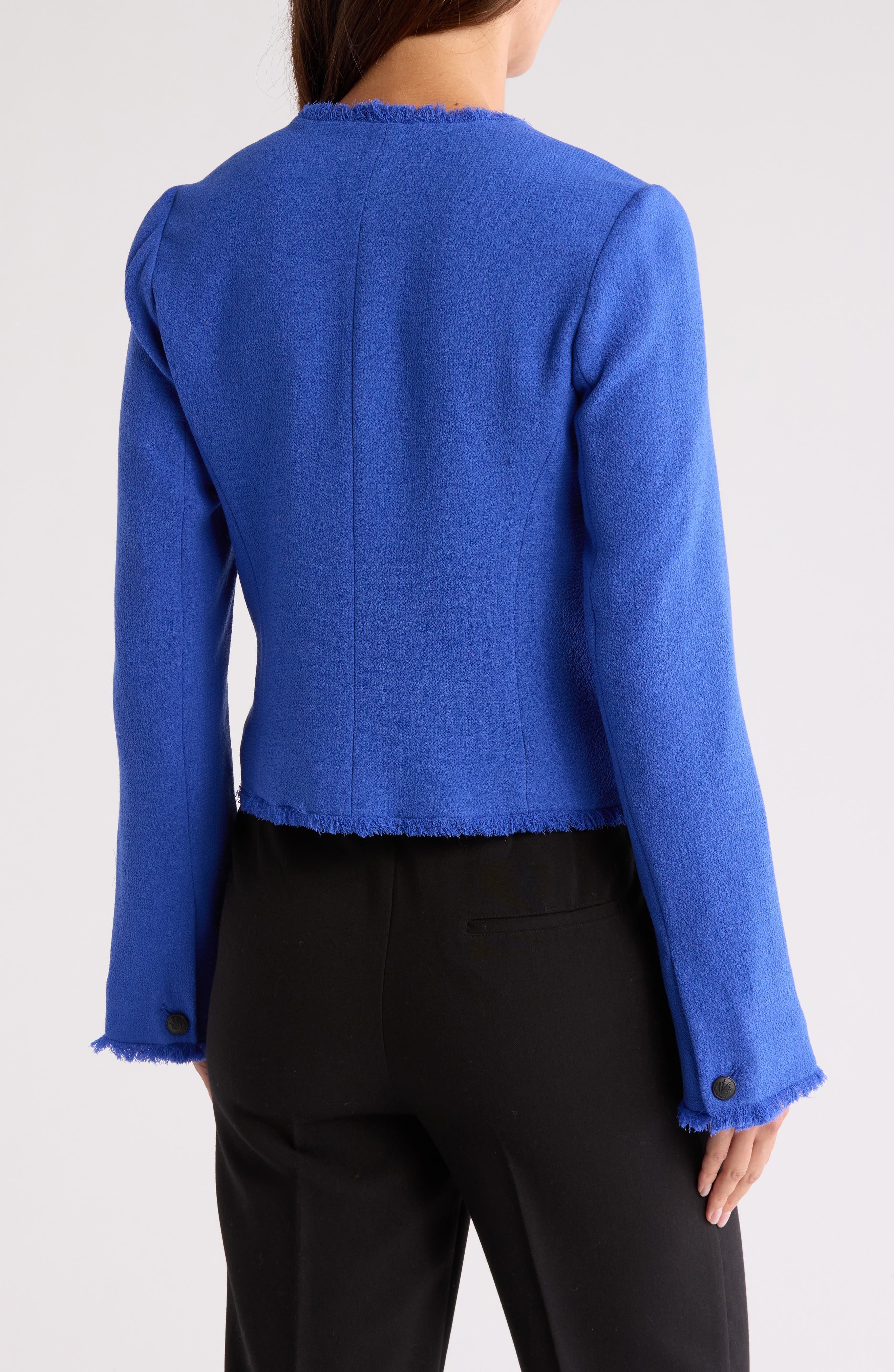 Carmen Fringe Wool Jacket - image 2