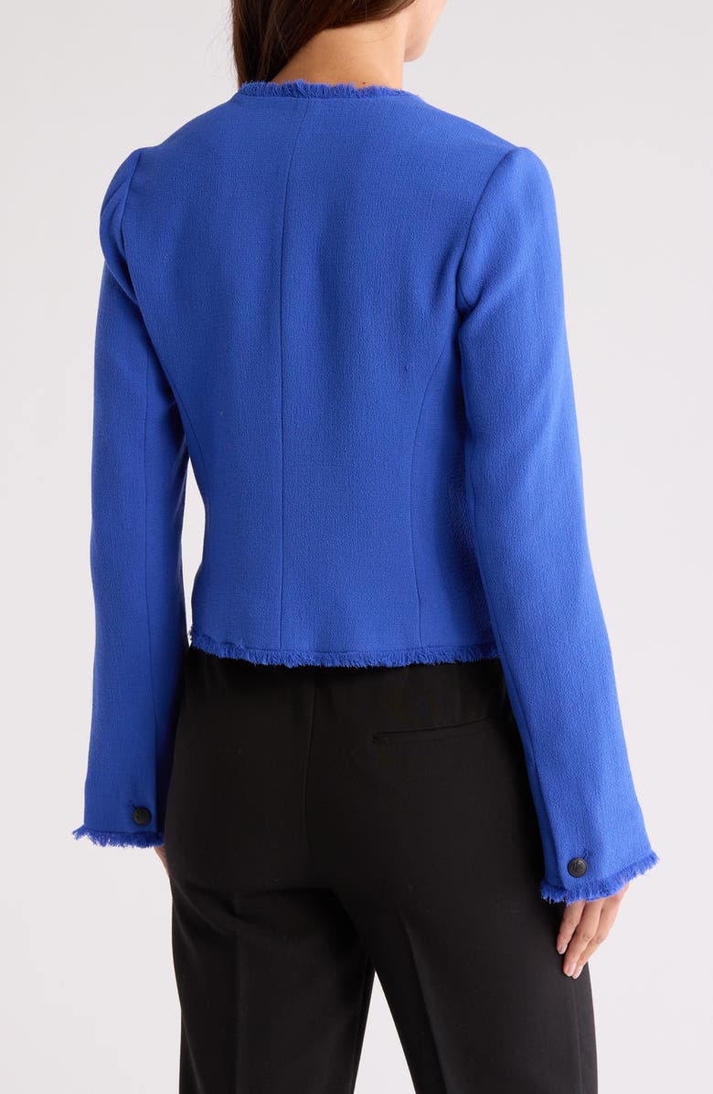 rag & bone Carmen Fringe Wool Jacket, Alternate, color, Bright Blue