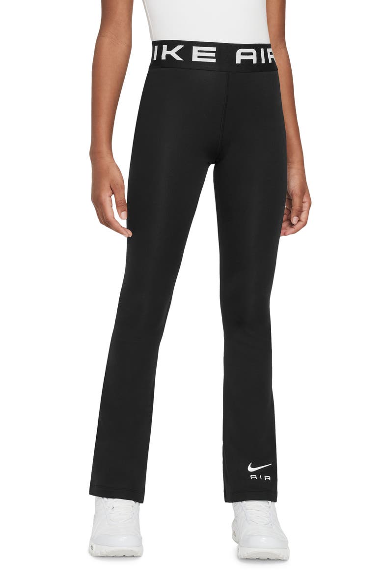 Nike Kids' Air Essential High Waist Flare Leggings, Main, color, 