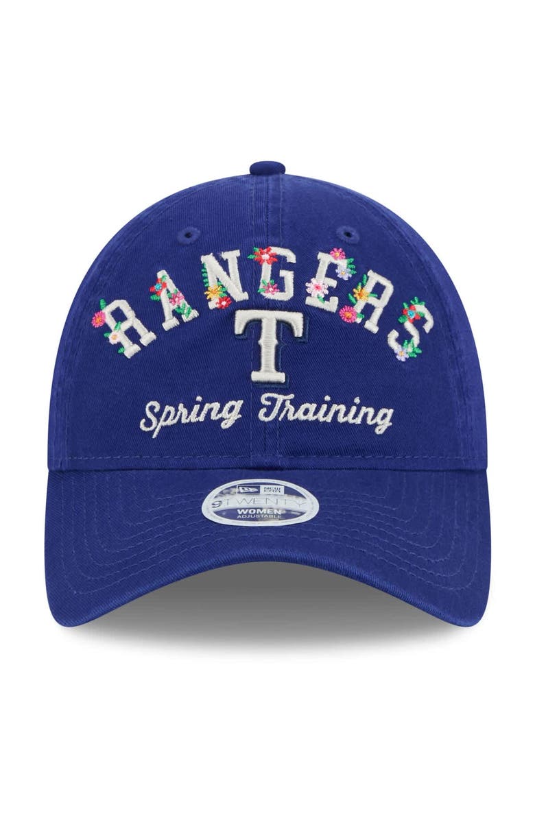 New Era Women's New Era Royal Texas Rangers 2025 Spring Training Floral 9TWENTY Adjustable Hat, Alternate, color,