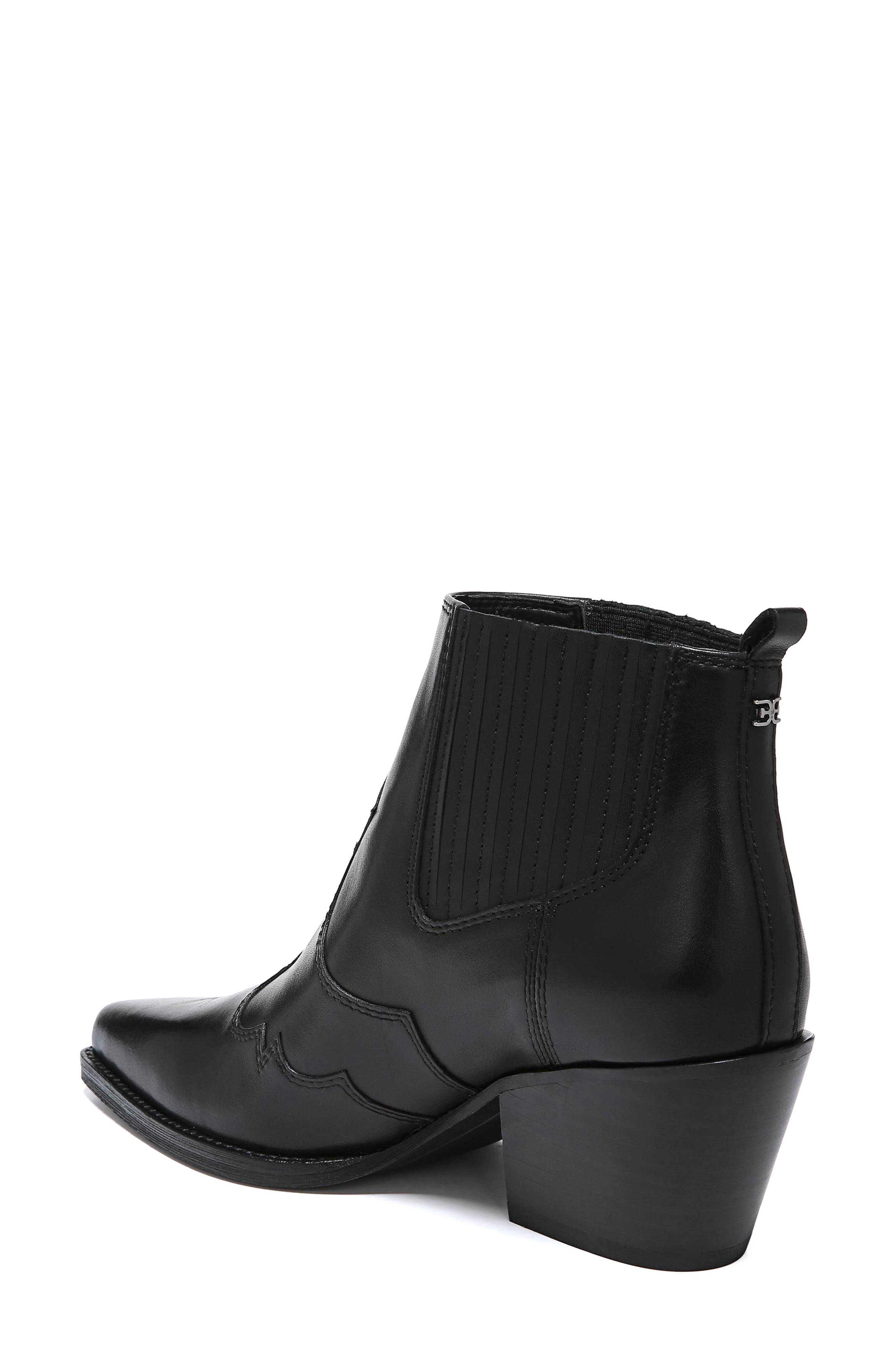 Winona Bootie, Alternate, color, BLACK LEATHER