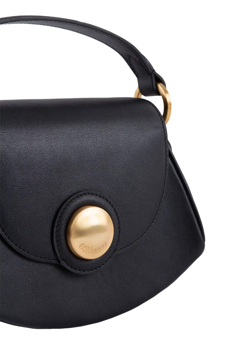 Esthera 7PM Leather Handbag, Alternate, color, Black