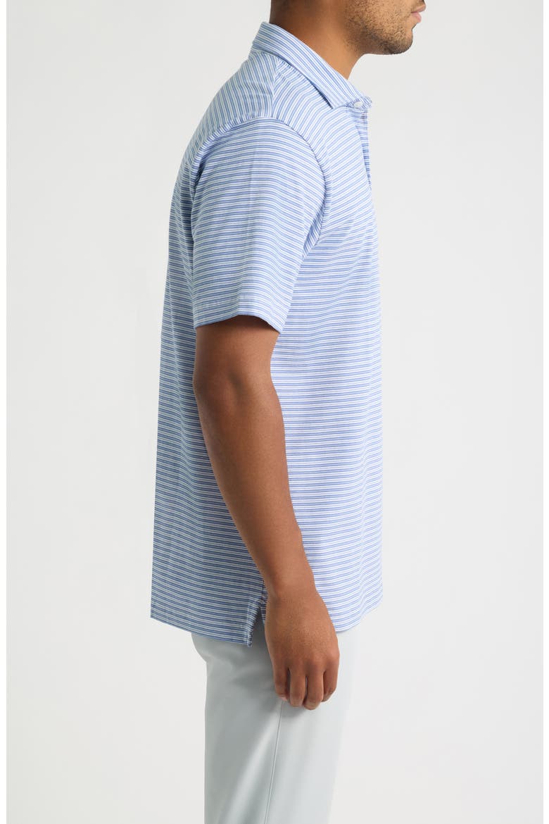 Turner Crown Flex Pima Cotton Blend Polo, Alternate, color, BLUE FREESIA