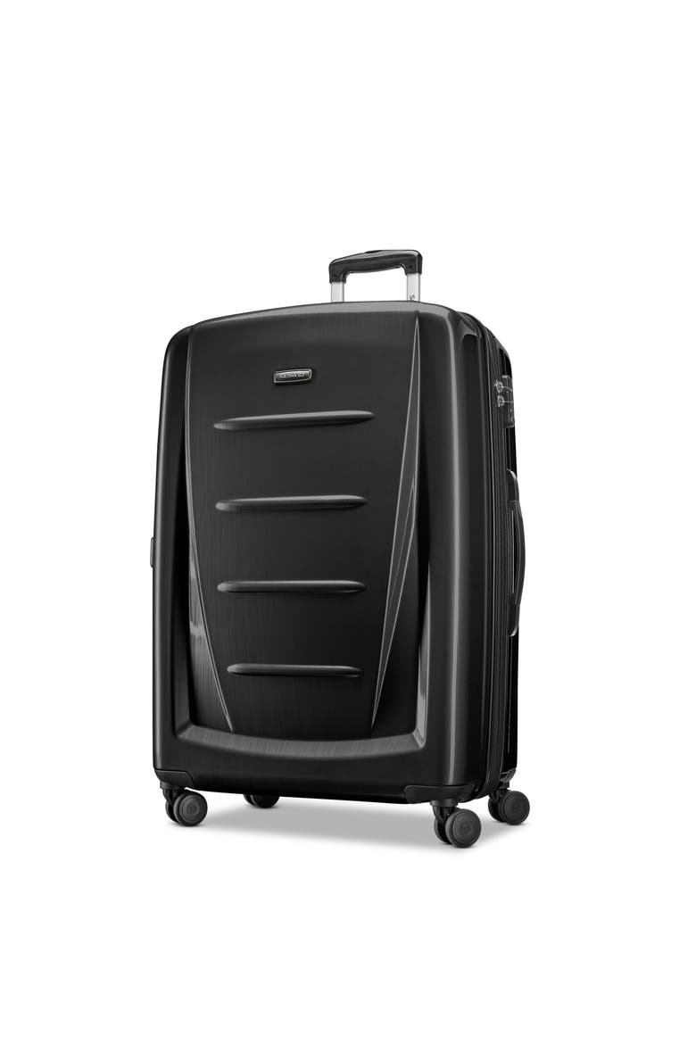 Winfield 2 Hardside Expandable 28" Large Checked Spinner Luggage, Main, color, Brushed Anthracite