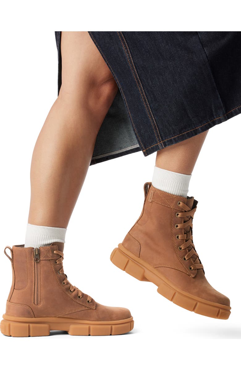 SOREL Explorer Lace-Up Boot, Alternate, color, Velvet Tan/ Gum