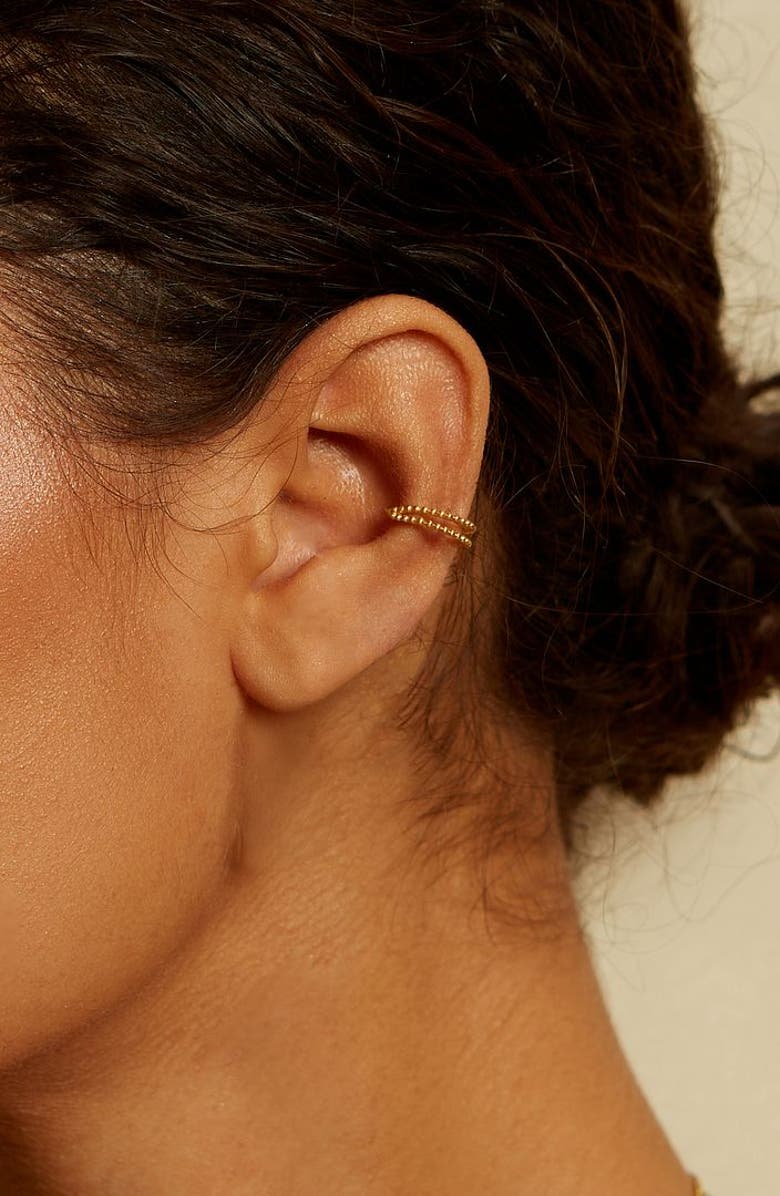 Satya Jewelry Stand By Your Side Ear Cuff, Alternate, color, Gold