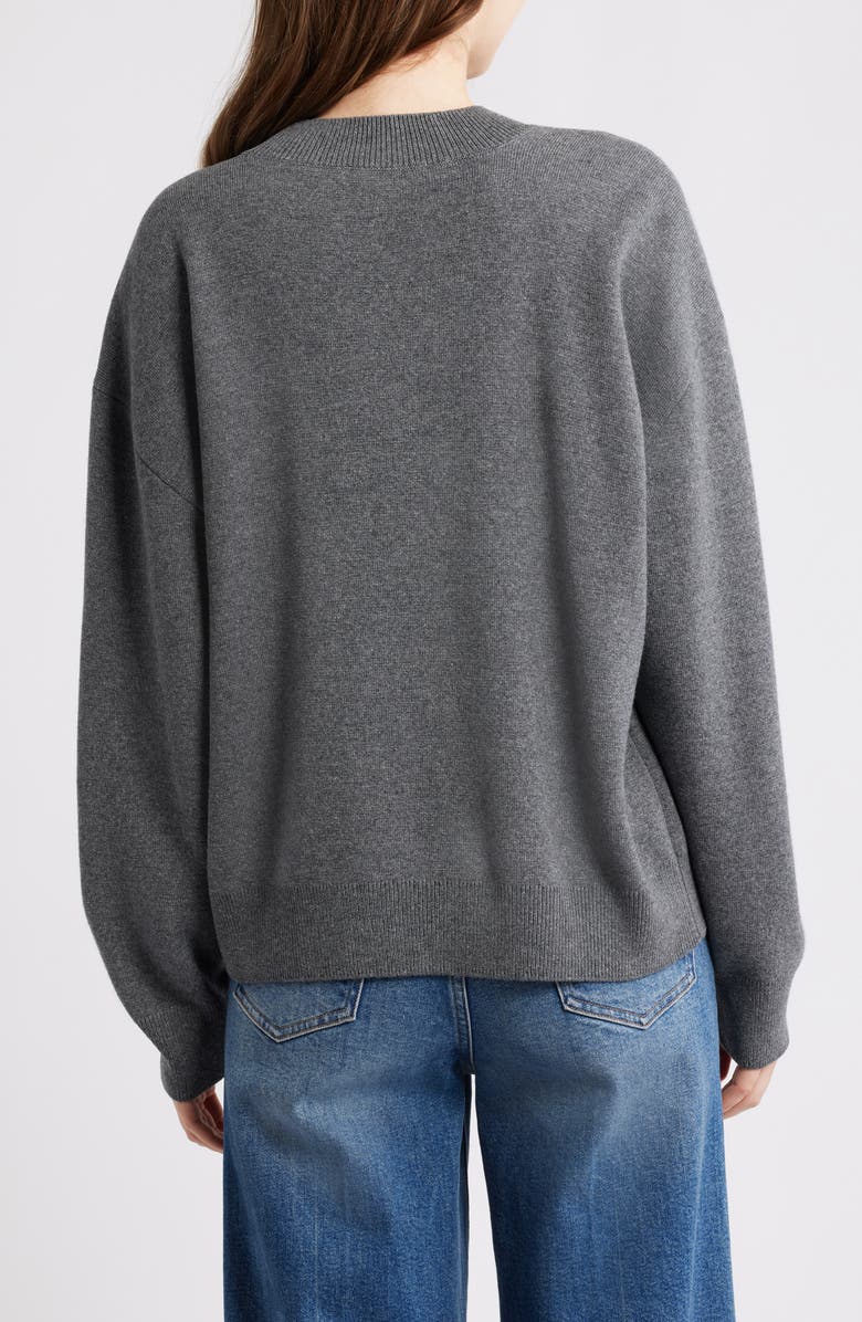 Mavi Jeans Crewneck Sweater, Alternate, color, Dark Grey Melange