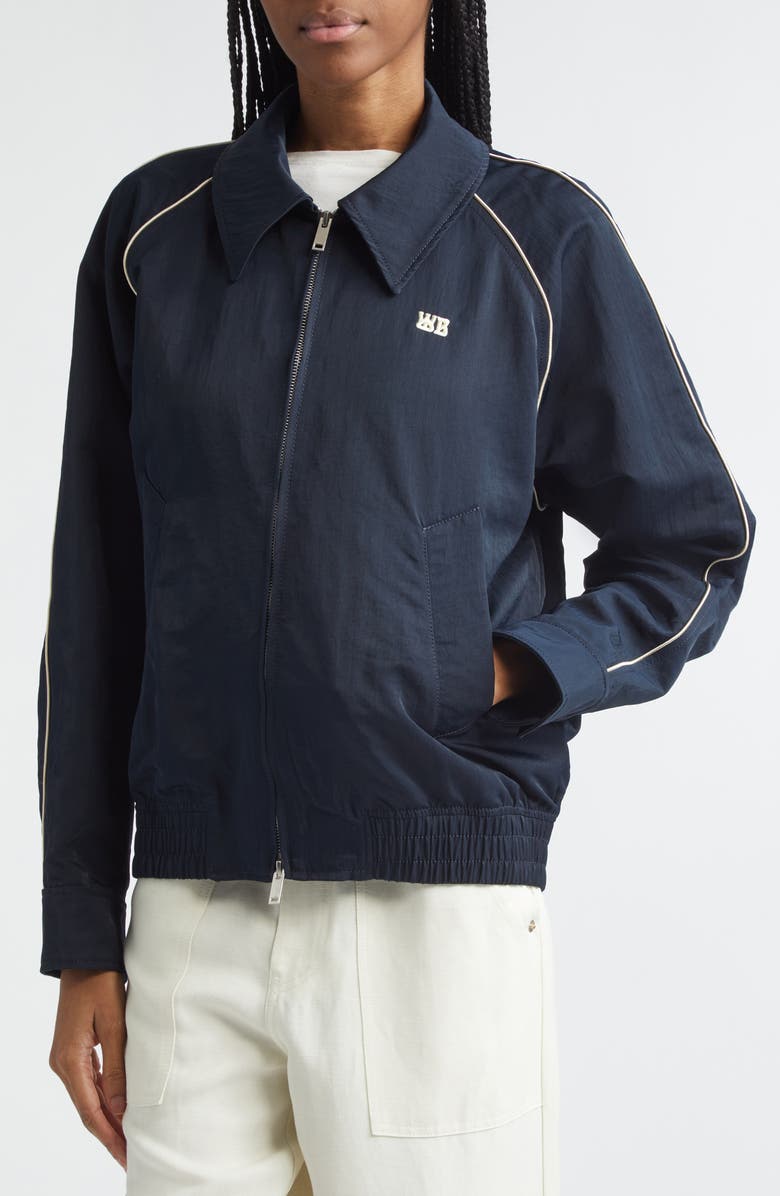 Wales Bonner Guide Nylon Track Jacket, Alternate, color, Navy