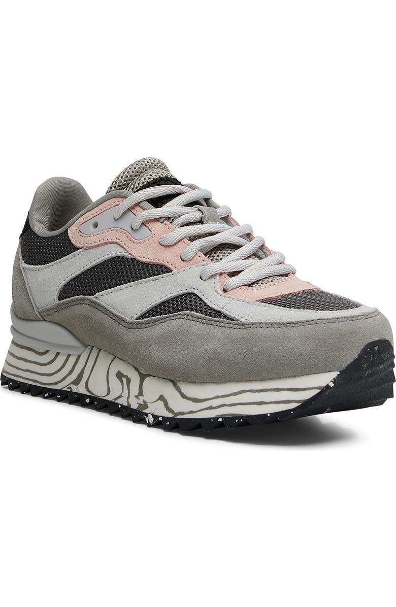 WODEN Sophie Marble Sneaker, Main, color, 051 Dark Grey
