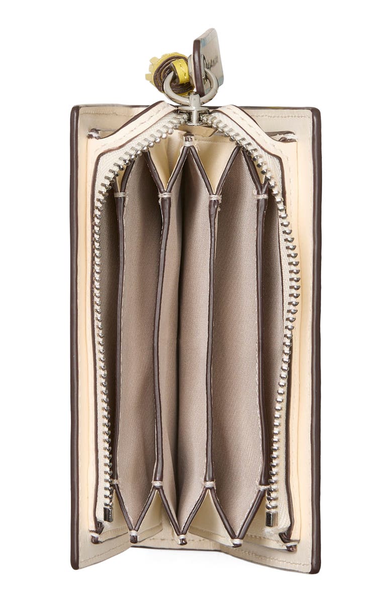 Kate Spade New York page turner small leather card wallet, Alternate, color, Lime Slice