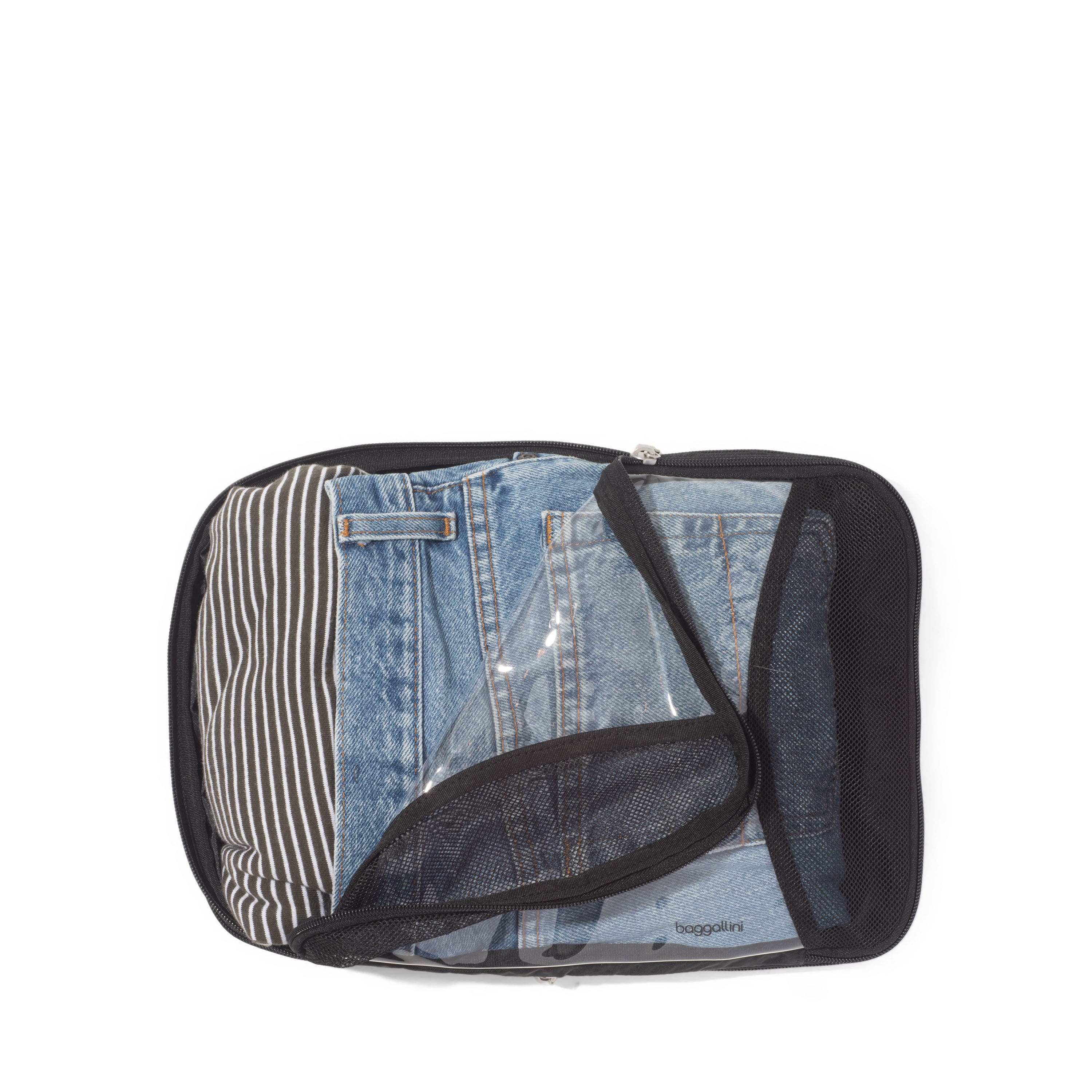 BAGGALLINI Compression Packing Cube 4 Piece Set, Alternate, color, Black