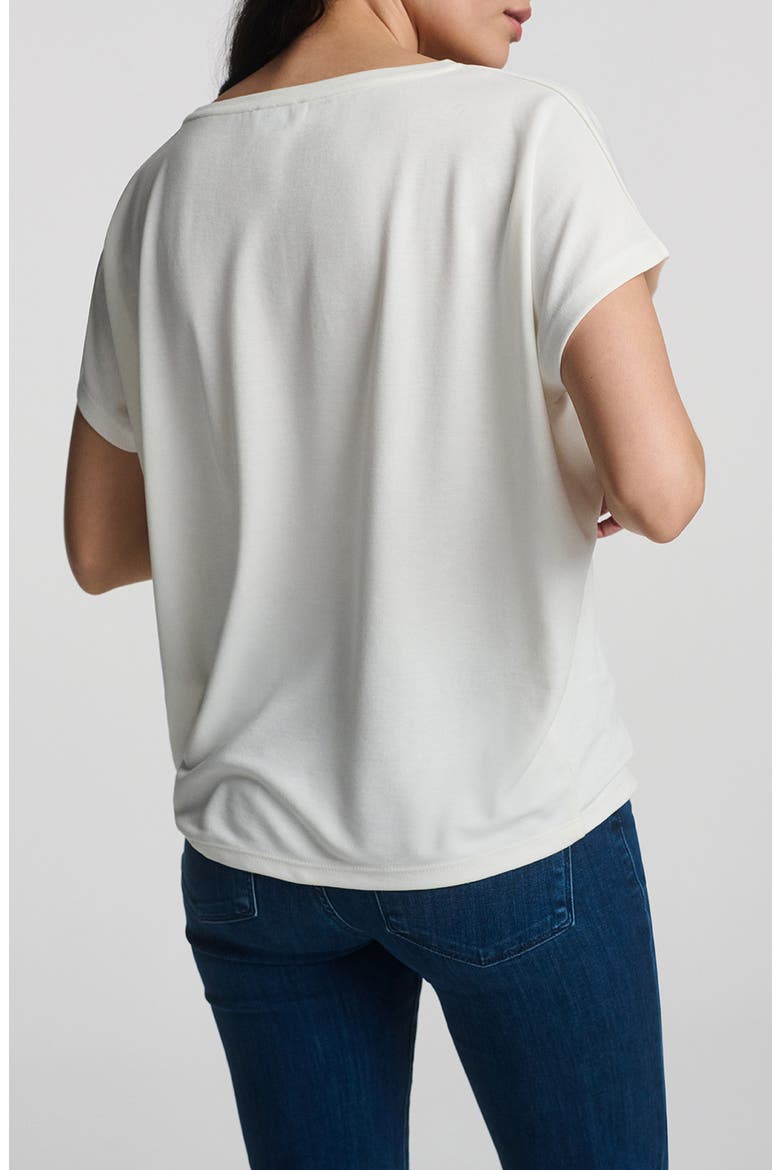 Luxe Touch Boat Neck T-Shirt, Alternate, color, ANTIQUE WHITE
