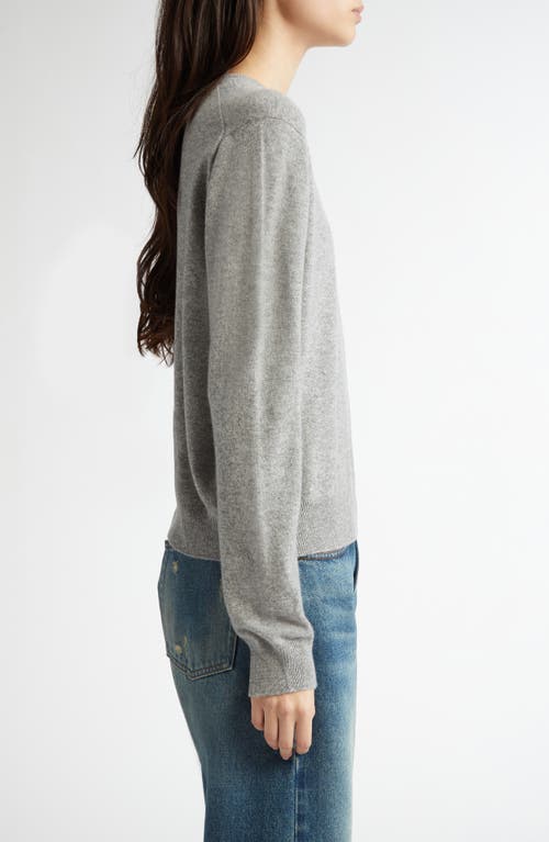 Johnstons Of Elgin Classic Cashmere Crewneck Sweater In Light Grey